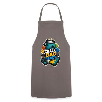 CHALK BAG READY - Kochschürze - Grau - Vorne - AI Model Male 185 dark (185cm)