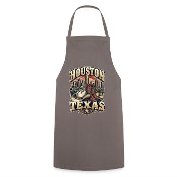 Texas Western Skyline Vintage - Kochschürze - Grau - Vorne - AI Model Male 185 dark (185cm)