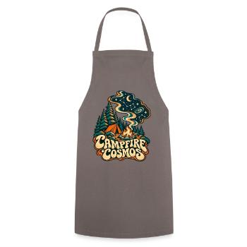 Campfire Cosmos - Kochschürze - Grau - Vorne - AI Model Male 185 dark (185cm)