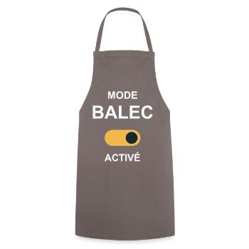 Balec-Modus aktiviert! Humor - Kochschürze - Grau - Vorne - AI Model Male 185 dark (185cm)