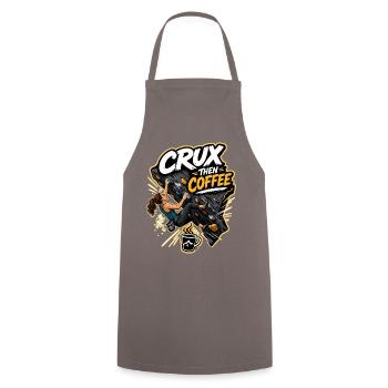 CRUX THEN COFFEE - Kochschürze - Grau - Vorne - AI Model Male 185 dark (185cm)