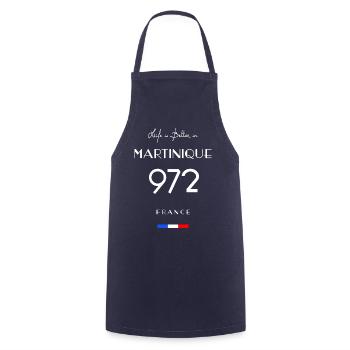 Das Leben ist besser MARTINIQUE Ausgabe 972 - Kochschürze - Navy - Vorne - AI Model Male 185 dark (185cm)