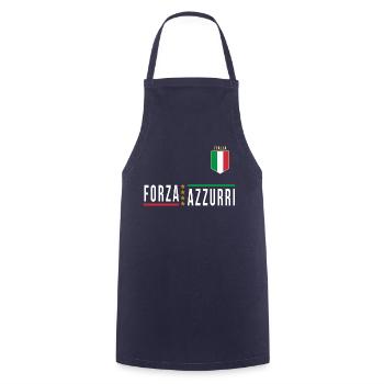 Italien Jersey FORZA AZZURI 2021 - Kochschürze - Navy - Vorne - AI Model Male 185 dark (185cm)