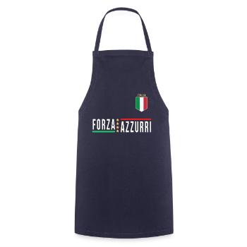 Italien Jersey FORZA AZZURI 2021 - Kochschürze - Navy - Vorne - AI Model Male 185 dark (185cm)