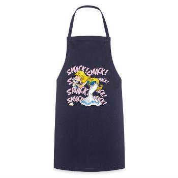 Asterix & Obelix - Falbala with Idefix - Cooking Apron - navy - Front - AI Model Male 185 dark (185cm)