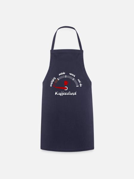 Kaffeeanzeige müde - Kochschürze - Navy