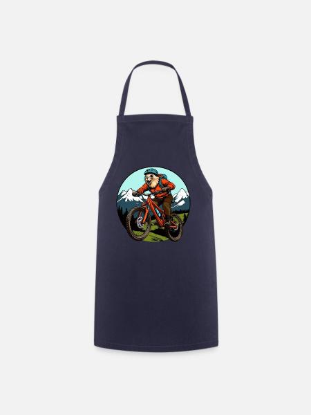 Bike Murmeltier - Kochschürze - Navy