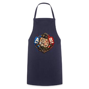 Gamer Motiv  Taktik Shooter Desin Gesch Nerd Gamer - Kochschürze - Navy - Vorne - AI Model Male 185 dark (185cm)