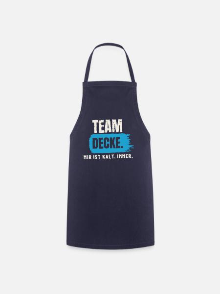 Team Decke – mir ist kalt - Kochschürze - Navy