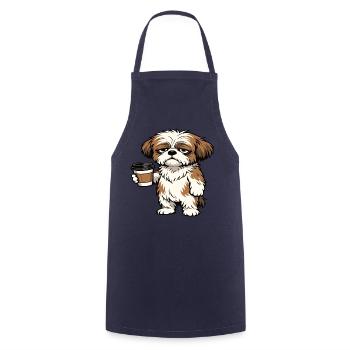 Shih tzu Shih tzus Shih tzu Besitzer Shih tzu fan - Kochschürze - Navy - Vorne - AI Model Male 185 dark (185cm)