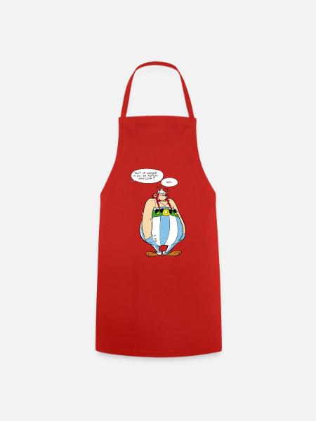 Asterix & Obelix - Obelix Speach Bubbles - Cooking Apron - red