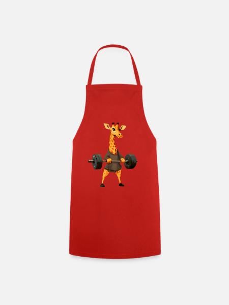 Trainer Giraffe - Kochschürze - Rot