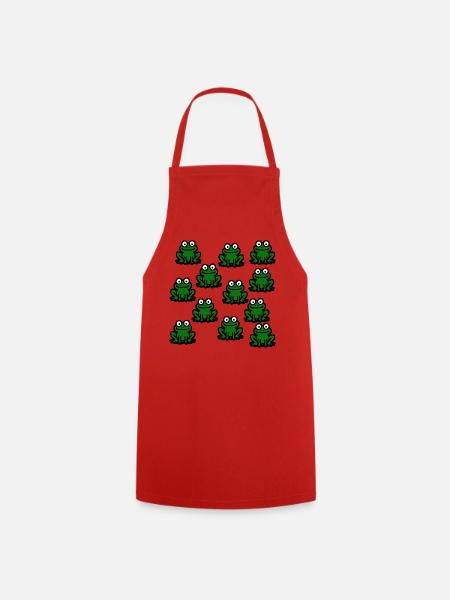 Frösche Lieblingstiere Geschenk - Kochschürze - Rot
