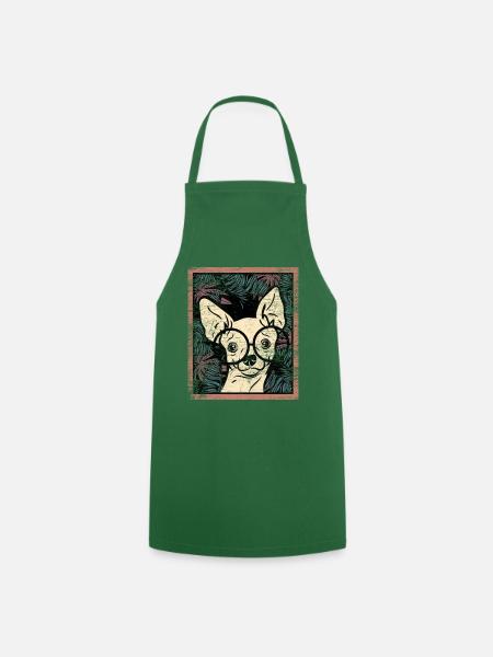 Munterer Chihuahua Spaziergang - Kochschürze - Grün
