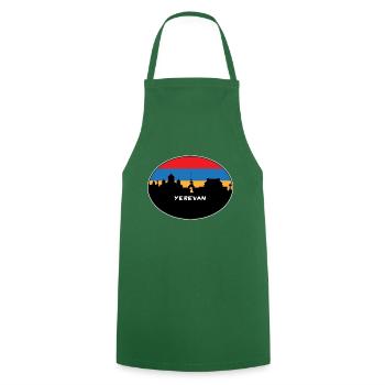 Eriwan Armenien Flagge Skyline Silhouette Reisen - Kochschürze - Grün - Vorne - AI Model Male 185 dark (185cm)