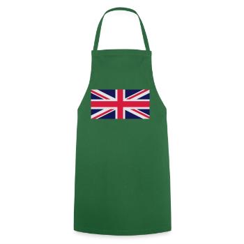UNION JACK 2 - Kochschürze - Grün - Vorne - AI Model Male 185 dark (185cm)