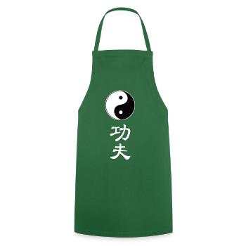tao kung fu - Kochschürze - Grün - Vorne - AI Model Male 185 dark (185cm)