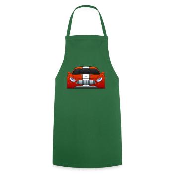 Car Auto - Kochschürze - Grün - Vorne - AI Model Male 185 dark (185cm)