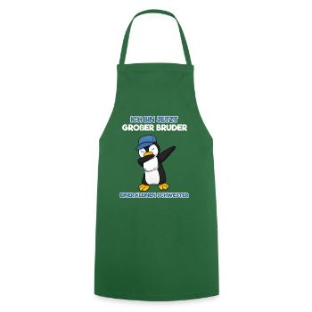 Großer Bruder Kleine Schwester Dabbing Pinguin Dab - Kochschürze - Grün - Vorne - AI Model Male 185 dark (185cm)