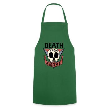 Death from above! - For light background! - Cooking Apron - green - Front - AI Model Male 185 dark (185cm)