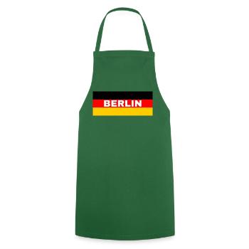 La ville de Berlin sous pavillon allemand - Tablier de cuisine - vert foncé - Devant - AI Model Male 185 dark (185cm)