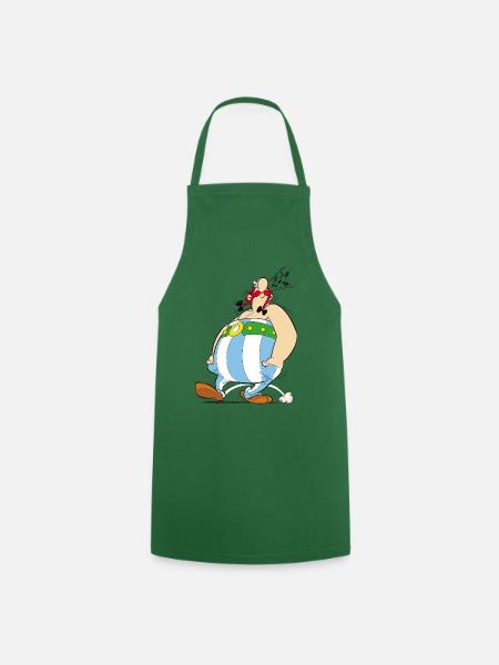 Asterix & Obelix - Obelix Is Singing - Cooking Apron - green