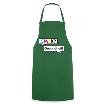 CMYK Grafiker Nerd Spruch Geschenk Shirt - Kochschürze - Grün - Vorne - AI Model Male 185 dark (185cm)