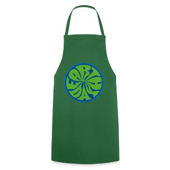 Earth Day 70er-style save your psychedelic planet! - Kochschürze - Grün - Vorne - AI Model Male 185 dark (185cm)