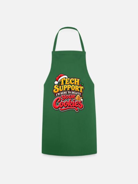 Tech Support Cookies: Holiday Debugger - Kochschürze - Grün