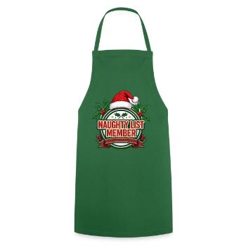 T-Shirt des Naughty List-Mitglieds – lustiges Weihnachten - Kochschürze - Grün - Vorne - AI Model Male 185 dark (185cm)