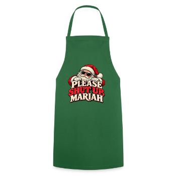 Santa Sarcasm Retro Typografie T-Shirt - Kochschürze - Grün - Vorne - AI Model Male 185 dark (185cm)