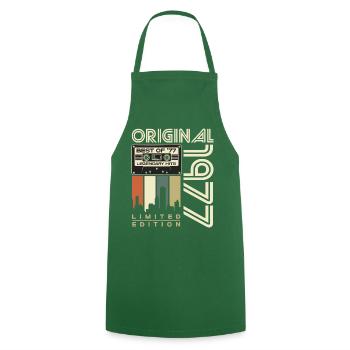 Original 1977 Jahrgang Vintage Geburtstag Retro - Kochschürze - Grün - Vorne - AI Model Male 185 dark (185cm)