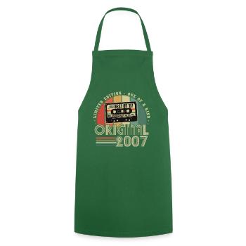 Original 2007 Jahrgang Vintage Geburtstag Retro - Kochschürze - Grün - Vorne - AI Model Male 185 dark (185cm)