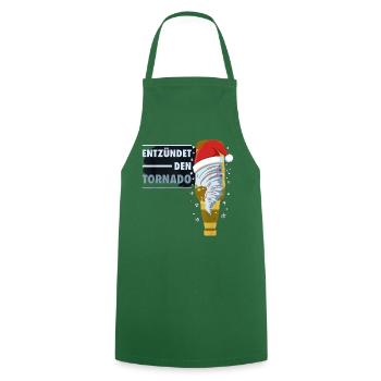 Entzündet Den Tornado Bier Exen Weihnachten Party - Kochschürze - Grün - Vorne - AI Model Male 185 dark (185cm)