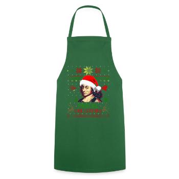 Blaise Pascal Pascal Weihnachten - Kochschürze - Grün - Vorne - AI Model Male 185 dark (185cm)