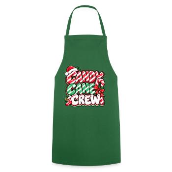 Candy Cane Crew Weihnachtsedition - Kochschürze - Grün - Vorne - AI Model Male 185 dark (185cm)