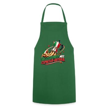 Gelassenheit mit Espresso-Antrieb - Kochschürze - Grün - Vorne - AI Model Male 185 dark (185cm)