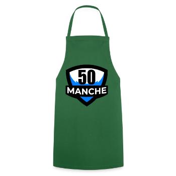 50-Sleeve - Kochschürze - Grün - Vorne - AI Model Male 185 dark (185cm)