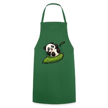 Kugel Panda Baby Rollen Hügel Comic Kinder T-Shirt - Kochschürze - Grün - Vorne - AI Model Male 185 dark (185cm)