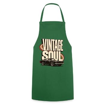 Vintage Soul Classic Car - Kochschürze - Grün - Vorne - AI Model Male 185 dark (185cm)