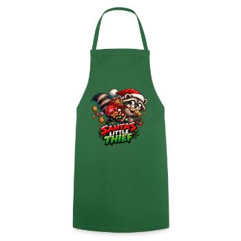 Santas kleiner Dieb - Kochschürze - Grün - Vorne - AI Model Male 185 dark (185cm)