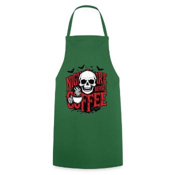 Albtraum vor dem Kaffee - Kochschürze - Grün - Vorne - AI Model Male 185 dark (185cm)