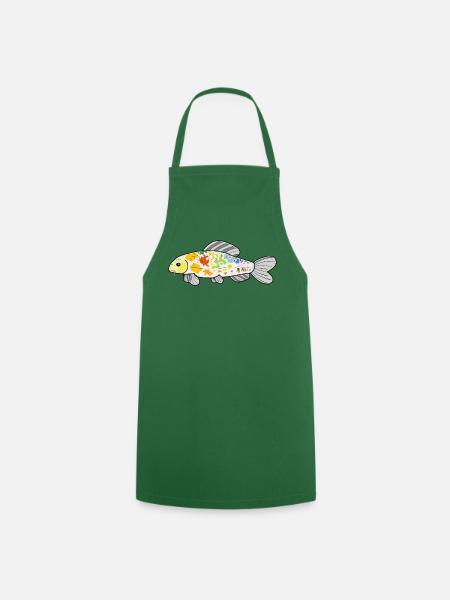Koi-BogenBunter Spritzer - Kochschürze - Grün