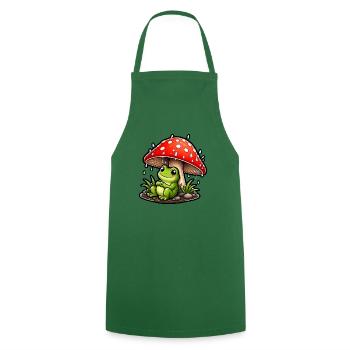 Süßer Frosch Fliegenpilz Regen Niedlich T-Shirt - Kochschürze - Grün - Vorne - AI Model Male 185 dark (185cm)