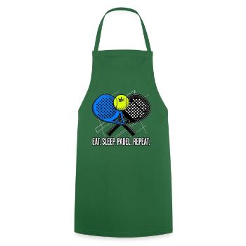 Padel, Padel-Sport, Padel-Humor - Kochschürze - Grün - Vorne - AI Model Male 185 dark (185cm)