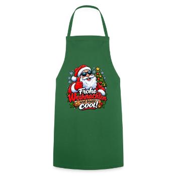 Frohe Weihnachten Bleibt Cool - Kochschürze - Grün - Vorne - AI Model Male 185 dark (185cm)