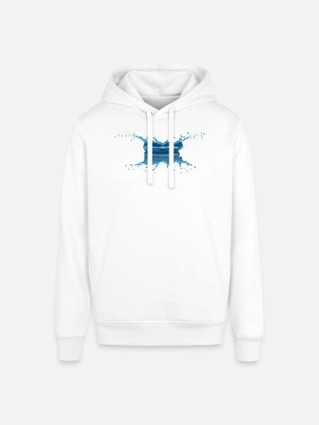 Water drop - Stanley/Stella SOUNDER Unisex Hoodie - white