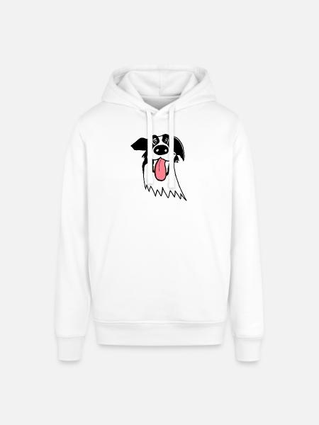 Border Collie mignon - Sweat à capuche SOUNDER Stanley/Stella Unisexe - blanc