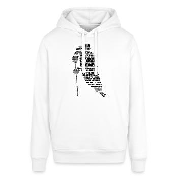 Sprache der Hockey (Schwarz) - Stanley/Stella Unisex Hoodie SOUNDER - Weiß - Vorne - Alina (178cm) & Michal (187cm)