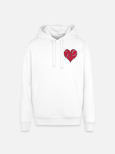 HEARTBROKEN <3 - Stanley/Stella Unisex Hoodie SOUNDER - Weiß